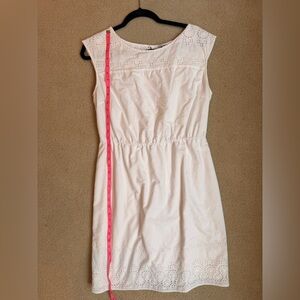 Old Navy summer white eyelet lined dress cotton large!!!!!
